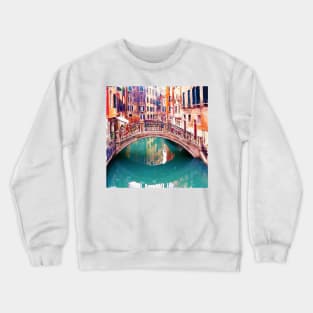 Small Bridge in Venice Crewneck Sweatshirt